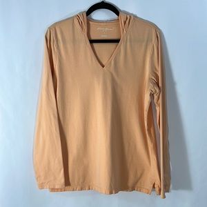 💥💥Eddie Bauer Large Orange Hoodie